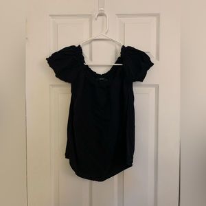 3/$12 Black off the shoulder top